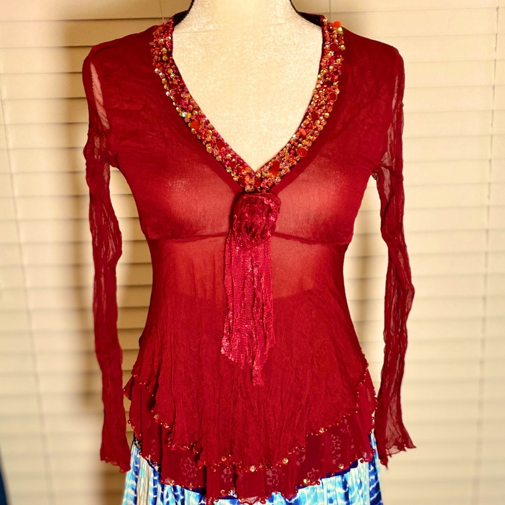 Silk Boho Festival Top
